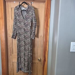 Topshop Multicolor Long Sleeve Dress